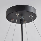 Black Round Vintage Barn Metal Hanging Ceiling Pendant Lighting With 4 Lights - unitarylighting