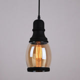 Glass Mason Jar Pendant Lighting With 3 Lights Black Finish - unitarylighting