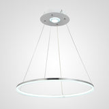 Modern Nature White LED Acrylic Pendant Light Remote Control Included Max 35W Chrome Finish - unitarylighting