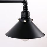 UNITARY BRAND Black Antique Rustic Metal Shade Hanging Ceiling Pendant Light Max. 120W With 3 Lights - unitarylighting