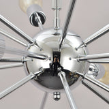 UNITARY BRAND Morden Metal Large Chandelier With 18 Lights Chrome or black Finish - unitarylighting