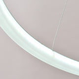 Modern Nature White LED Acrylic Pendant Light Remote Control Included Max 35W Chrome Finish - unitarylighting