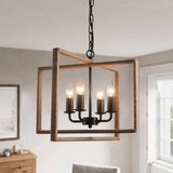 Adjustable Bronze Metal with 4 Pendant Lights