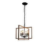 Adjustable Bronze Metal with 4 Pendant Lights