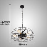 Vintage Barn Metal Hanging Ceiling Chandelier Max. 200W With 5 Lights Painted Finish - unitarylighting
