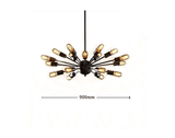 Unitary Brand Vintage Metal Large Chandelier with 18 Lights Painted Finish - unitarylighting