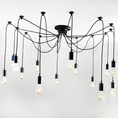 UNITARY BRAND Antique Large Barn Chandelier with 14 Lights Painted Finish - unitarylighting