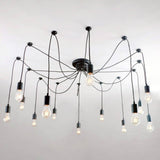 UNITARY BRAND Antique Large Barn Chandelier with 14 Lights Painted Finish - unitarylighting