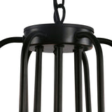 Unitary Brand Antique Black Metal Wrought Iron Dining Room Candle Chandelier with 12 E12 Bulb Sockets 480W Painted Finish