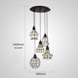 Modern  5 - Lights Cluster Geometric Pendant